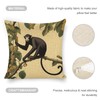 santanu Black Monkey with Long Tail Animal Pillow Covers Invisible