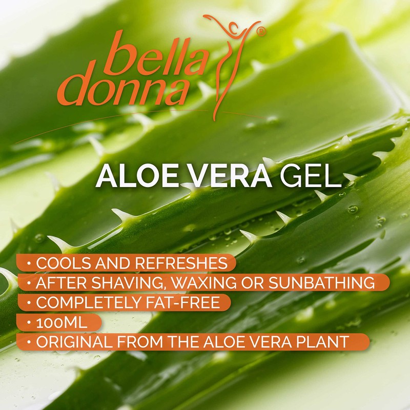 Bella Donna Soothing and Cooling Aloe Vera Gel, 100ml -Ideal