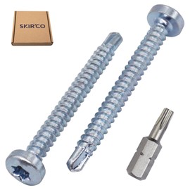 SKIR'CO (Pack of 50) Self Drilling Screws 3.9 x 38 mm Pan Head DIN 7504 N Zinc Plated Screws Self Tapping Screws