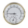 Sauna Room Thermometer, Metal Indoor Thermometer Hygrometer Hygrothermometer Sauna Room