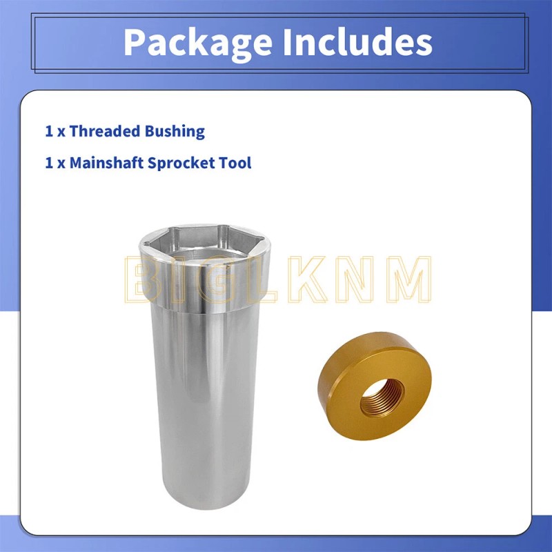 JINFANNIBI Mainshaft Sprocket Wrench Pully Lock Nut Socket Tool For