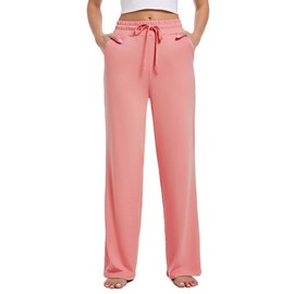 Kivdol 3 Pack Womens Yoga Sweatpants Wide Leg Lounge Pajamas Pants Drawstring Workout Comfy Joggers Sweatpants Pants