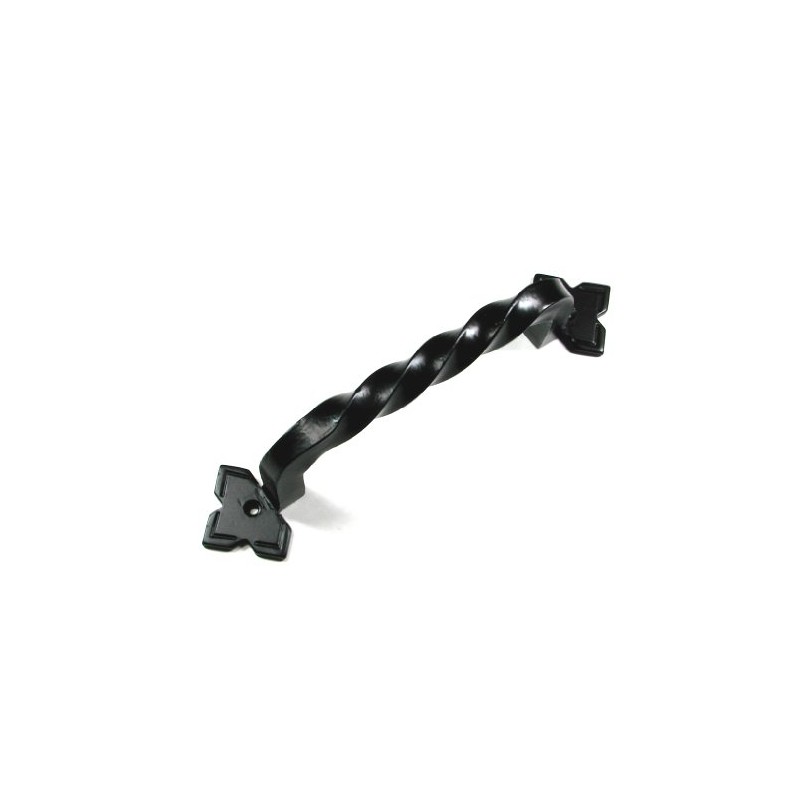 Wild West Hardware Barn Door Handle, Twisted Iron Door Pull,