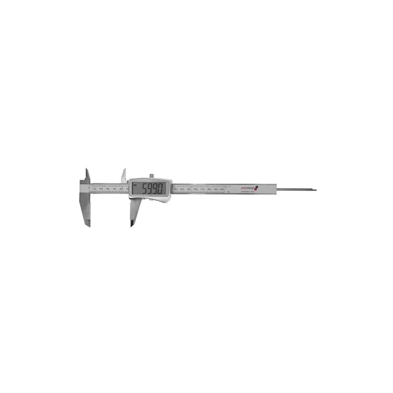 PAULIMOT Vernier Caliper Digital 0-200 mm with Large Display Stainless