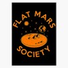 Flat Mars Society Sticker Bumper Sticker Vinyl Decal 5"