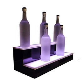LED Baseline 2 Step Bar Shelf Bottle Glorifier 24"