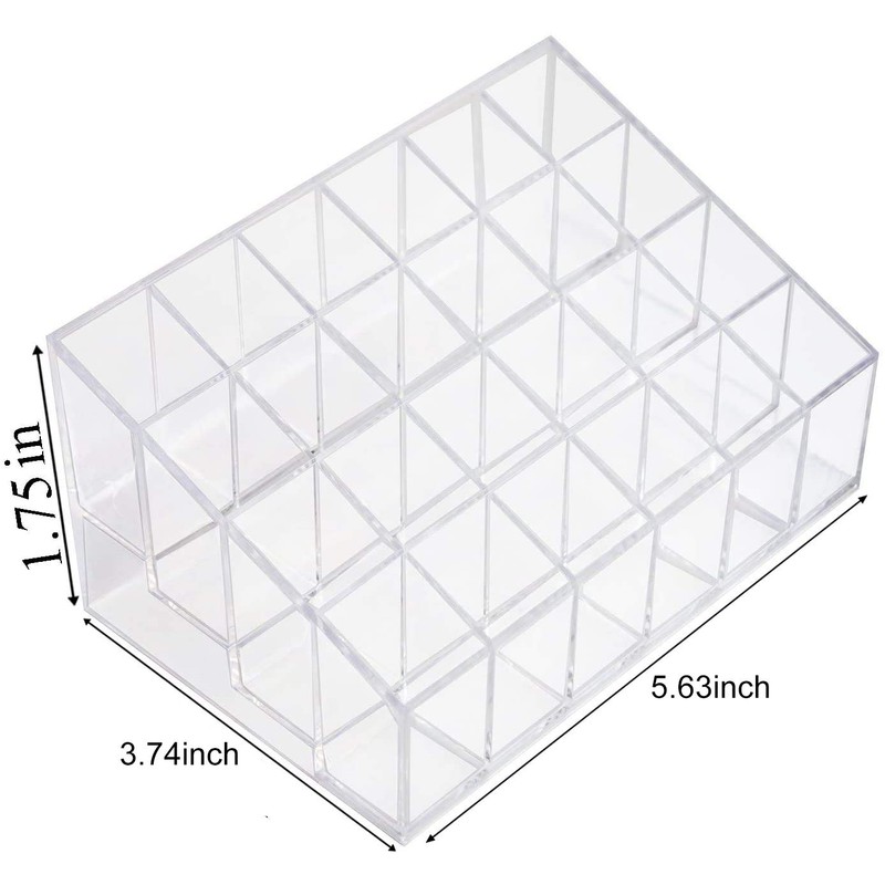 Shiwaki 24 grid transparent plastic storage box household small items