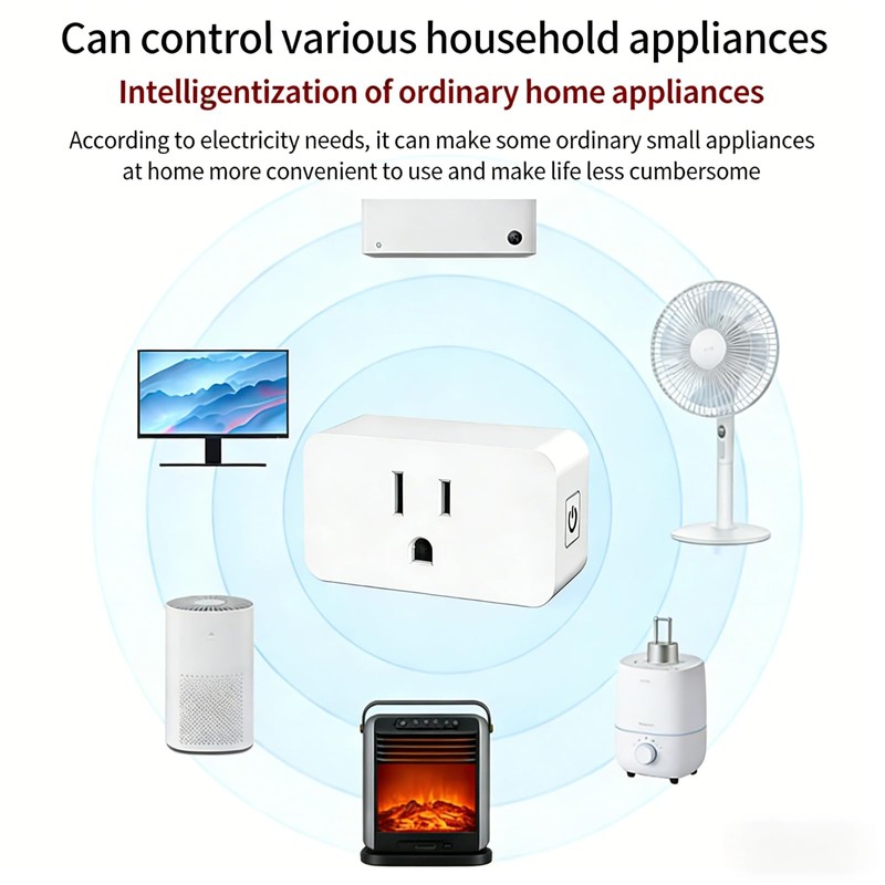 Smart Plug Home Wi-Fi Outlet: Smart Home Compatible with Alexa