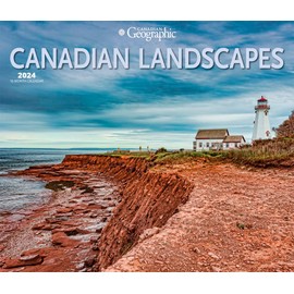 Canadian Geographic Canadian Landscapes | 2024 14 x 24 Inch Monthly Deluxe Wall Calendar | Envelope | Wyman Publishing | Travel Scenic Outdoor