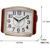 Rhythm (RHYTHM) Alarm Clock Analog Electronic Sound Alarm Dark Place