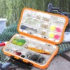 Ausla Einstellbare ABS -Fischerei -Tackle -Box -Organizer mit Doppelseitigen Fächern,