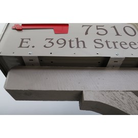 Rust-Free Mailbox Mounting Bracket, Aluminum, Extra Large (T3) (Fits 23.5” L x 11” W mailboxes) Silver