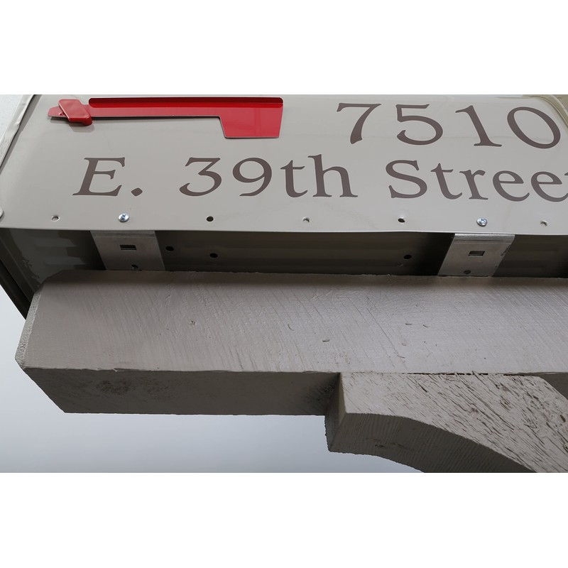 Rust-Free Mailbox Mounting Bracket, Aluminum, Extra Large (T3) (Fits 23.5”
