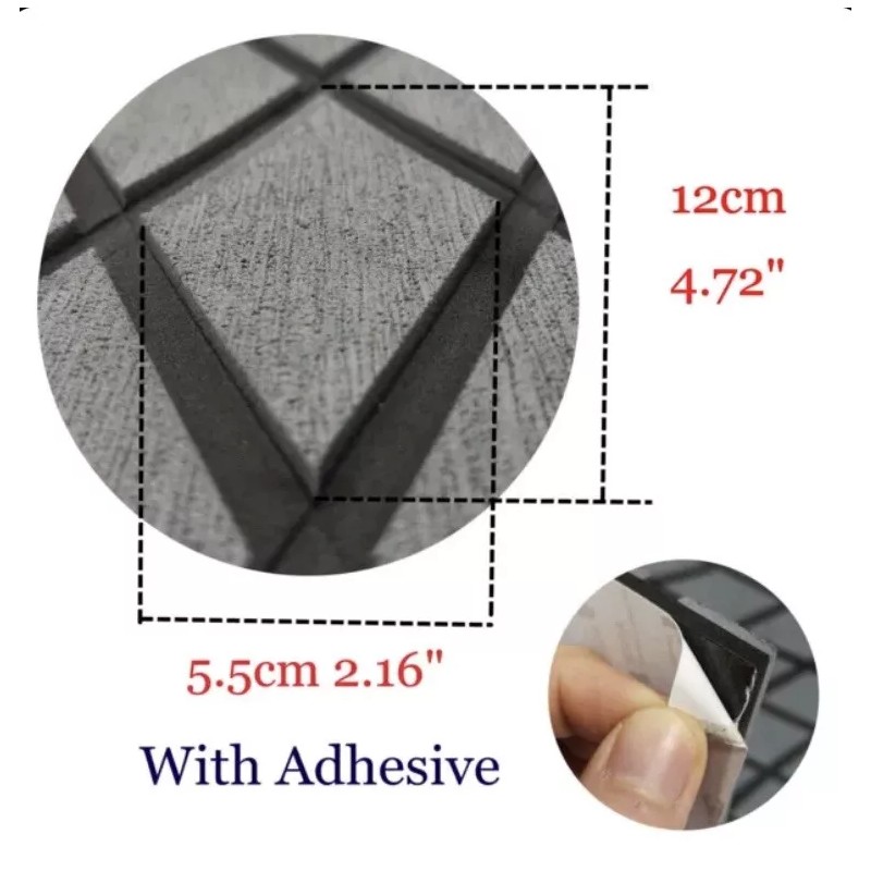 EVA BOAT Dark Grey Diamond EVA Foam Marine Boat Adhesive