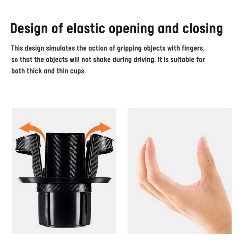 2 in 1 Auto Cup Holder Expander Adapter with 360