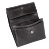 Branco 35250 Women's Small Wallet Genuine Leather Black, black, Classic