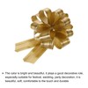 sourcing map 5pcs 4 Inch Large Pull Bow Metallic Gold