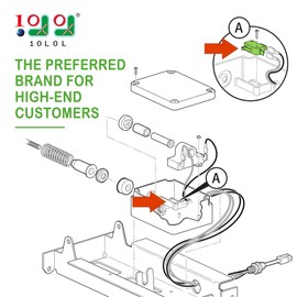10L0L Golf Cart Micro Switch with 2 × 2 Prong Switches & 2 × 3 Prong Switches for Club Car DS Precedent OEM 1014807,1014240, 1014805