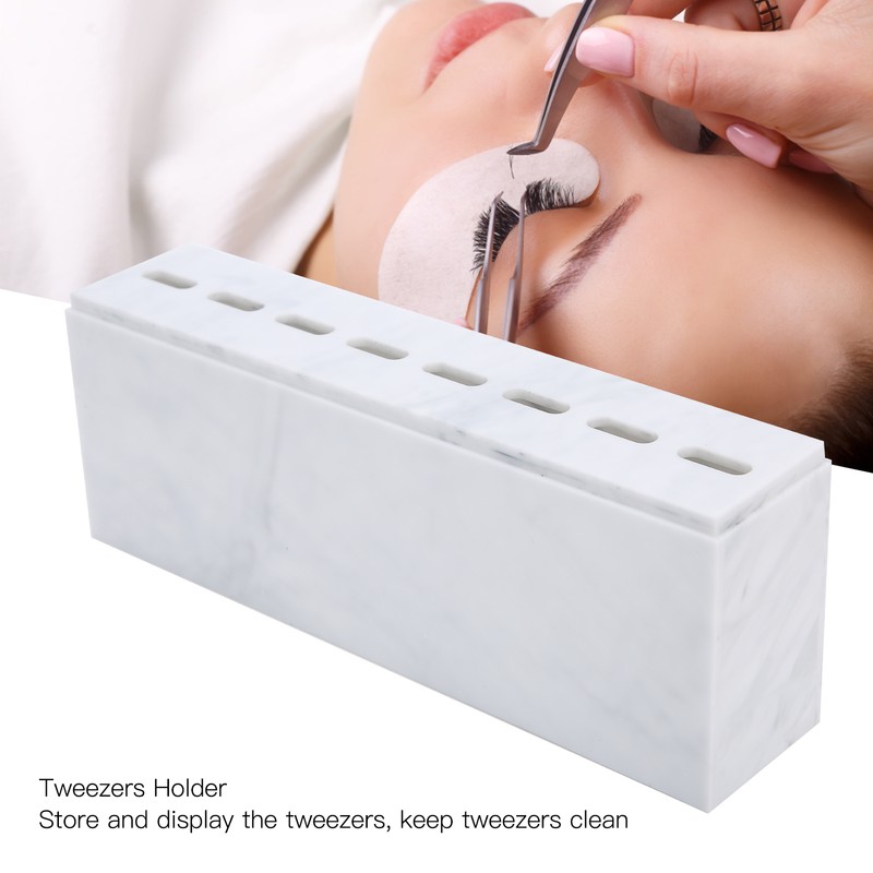 8 Holes Tweezers Holder Tweezer Display Stand Storage Rack with