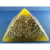 Bright Yellow Large Pyramid Orgone Generator Energy Accumulator PERFECT GIFTING