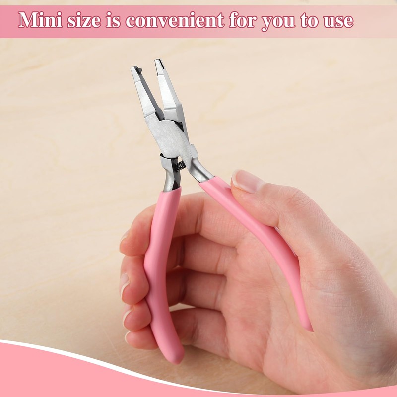 LEONTOOL Mini Split Ring Pliers for Jewelry Making 5 Inches