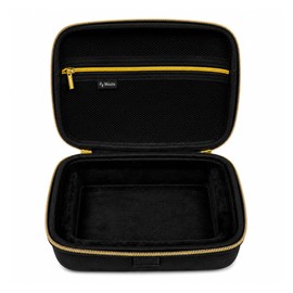 Musiin Custom Guitar Pedal Case Compatible with Neural DSP Nano Cortex, Made of EVA with a gold zipper, suitable for studio recording room daily storage or live performance carry(Gold Tone Edition)