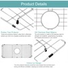 KINKIB Stainless Kitchen Sink Protector - 28" x 18" with