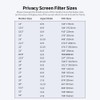 Privacy Screen Filter Reversible High-transmittance 30° Invisible Anti-UV Anti-glare Film