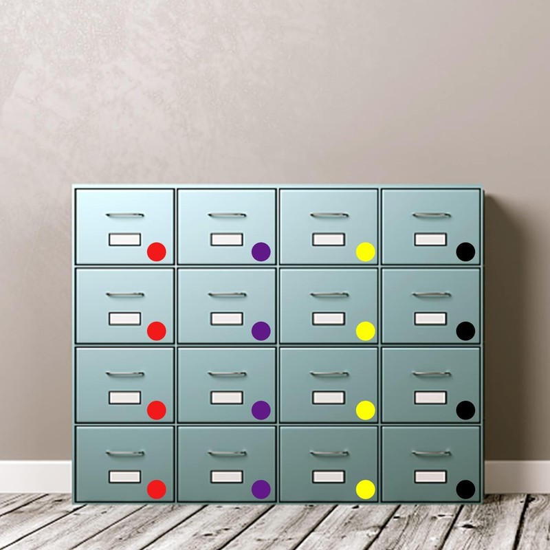 Round Stickers 50 mm Colour Coding Circle Labels Roll Marking