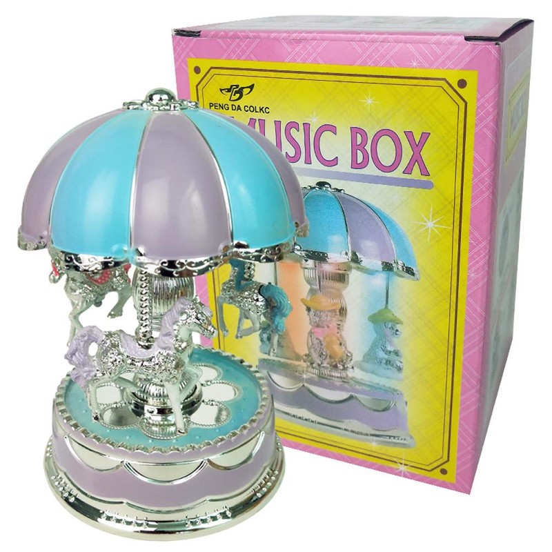 Carousel Music Box Glowing Carousel Horse Music Box Home Decor