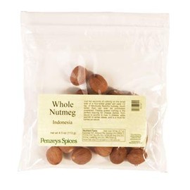 Nutmeg Whole Indonesia By Penzeys Spices 4 oz bag (Pack of 1)