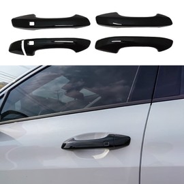 AOKIO ABS Glossy Black Exterior Door Handle Cover Trim for Kia K5 Accessories 2020 2021 2022 2023 2024 2025 with Smart Keyhole (Not for Optima 2015-2019)
