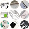 24 Pack Shower Curtain Rings, Rustproof Decorative Shower Curtain Hooks