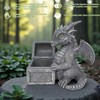 YZYOE LED Solar Powered Dragons Opening Treasures Box Light, Outdoor