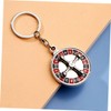 Outanaya Metal Mini Russian Roulette Keychain Mini Keychain Key Chain