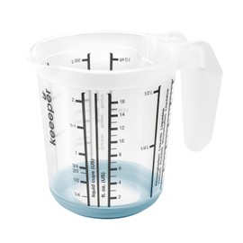 keeeper Measuring Jug with Non-Slip Function, 500 ml, Massimo, Nordic Blue