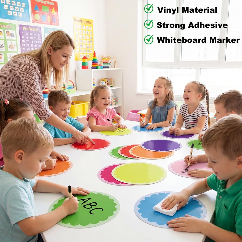 24 Pack Dry Erase Dots 11 Inch Circles Spots 8