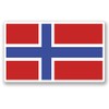 2 x 10cm/100mm Norway Flag Window Cling Sticker Car Van