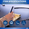 1InTheOffice Pen with Chain 7mm, Security Desk Pen with Adhesive