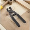 WOONEKY Handheld Leather Hole Punch Tool Ergonomic Carbon Steel Pliers