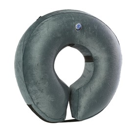 HTTDSLF Dog Cone Cat Cone, Inflatable Collar for Dogs, Inflatable Dog Collar, Dog Recovery Collar, Dog Neck Collar After Surgery, Pet Recovery Collar, Dog Cone Collar (Grey, M)