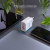 TOOQ TQWC-GANQC2PD65WT - 3-Port Wall Charger with GaN Technology, 2