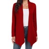 QIXING Women's Lightweight Casual Long Cardigans with Pockets with Soft