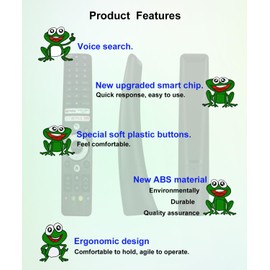 JISOWA Voice Remote Control for Sharp 2T-C32BG1I 2T-C42BG1I 2T-C50BG1X 4T-C50BK1X 4T-C60BJ3T 4T-C60BK2UD 4T-C70BJ1T 4T-C70BK2UD 4T-C70BK2UD AQUOS Smart TV GB346WJSA GB336WJSA GB345WJSA Replacement