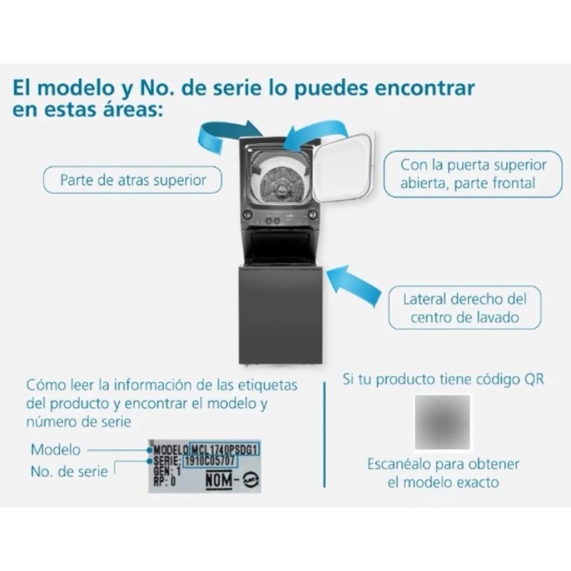 Clavija Cable Tomacorriente Servicio Centro D Lavado Mabe Ge