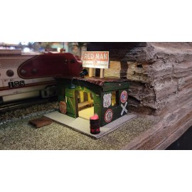 Oasis Palms O-scale 1:48 Oil Drum Burn Barrel with Flickering LED
