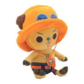 Tony Tony Chopper Plush Toy Ace Outfit Stuffed Soft One Anime Piece Character Peluche Plushy Stuffed Animal 30cm