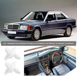 The Lord of the Tools 5 Sets Side Panel Clips Kit Compatible with 190er W201 190E 190D A0069883578 0019885081 0019885181 Door Side Card Trim Moulding Retainer Fasteners