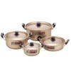 Hokuriku Alumi Two-Handled Pot, 10.2 inches (26 cm), [Gas Fire