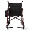 Medline Lightweight Steel Transport Chair, Folding Chair is Portable, Large